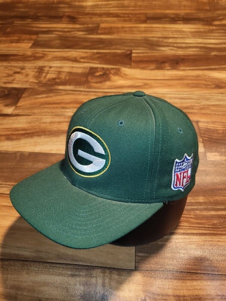 Vtg Nike NFL Team Official Sideline Green Bay Packers Wool Fitted