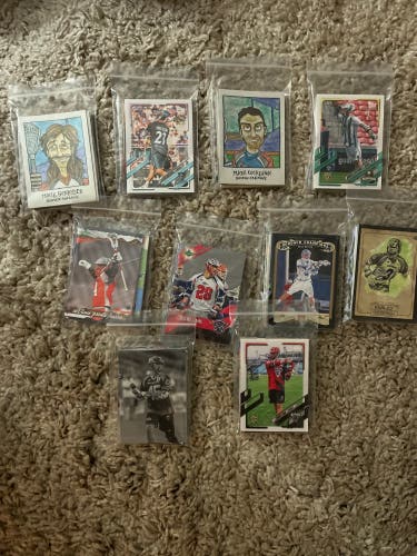 Pll and MLL lacrosse trading card mystery packs
