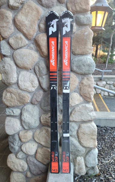 New 2020 Nordica 143 cm Racing Dobermann SL WC Skis With Bindings Max Din 10