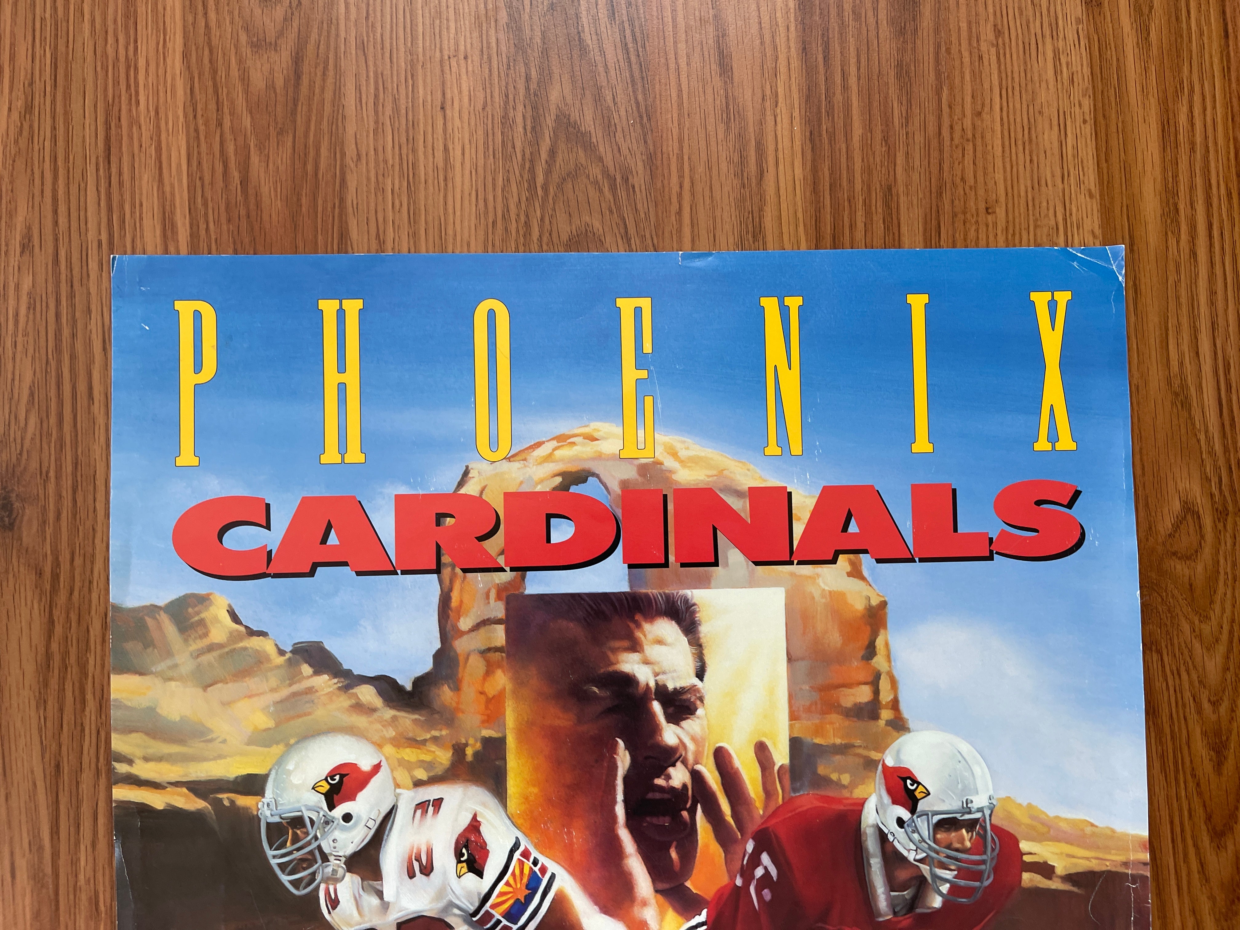 Phoenix Cardinals NFL FOOTBALL SUPER VINTAGE 1993 SUPER BOWL HOST Team  Poster!