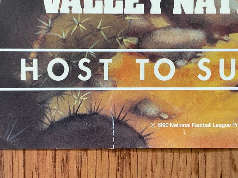 Phoenix Cardinals NFL FOOTBALL SUPER VINTAGE 1993 SUPER BOWL HOST