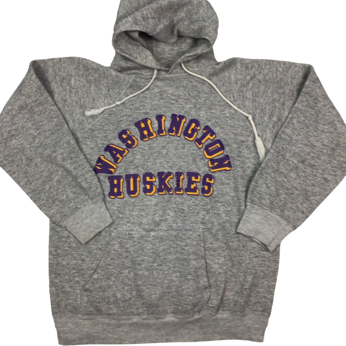 Vintage 80s Champion Washington Huskies raglan hoodie. Made in the