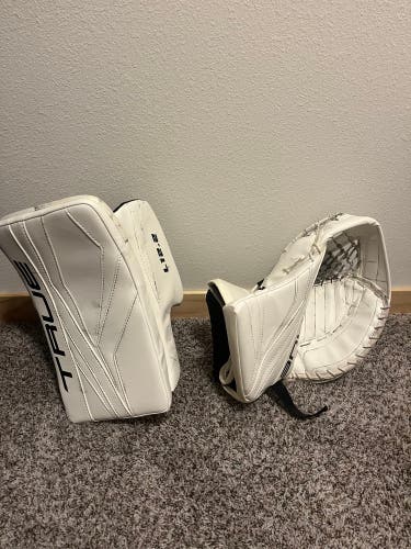 True 12.2 goalie glove and blocker