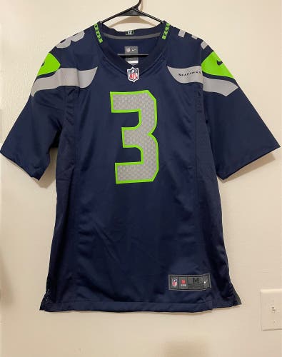 Nike NFL Seattle Seahawks #3 Russell Wilson On-Field Jersey Size Medium