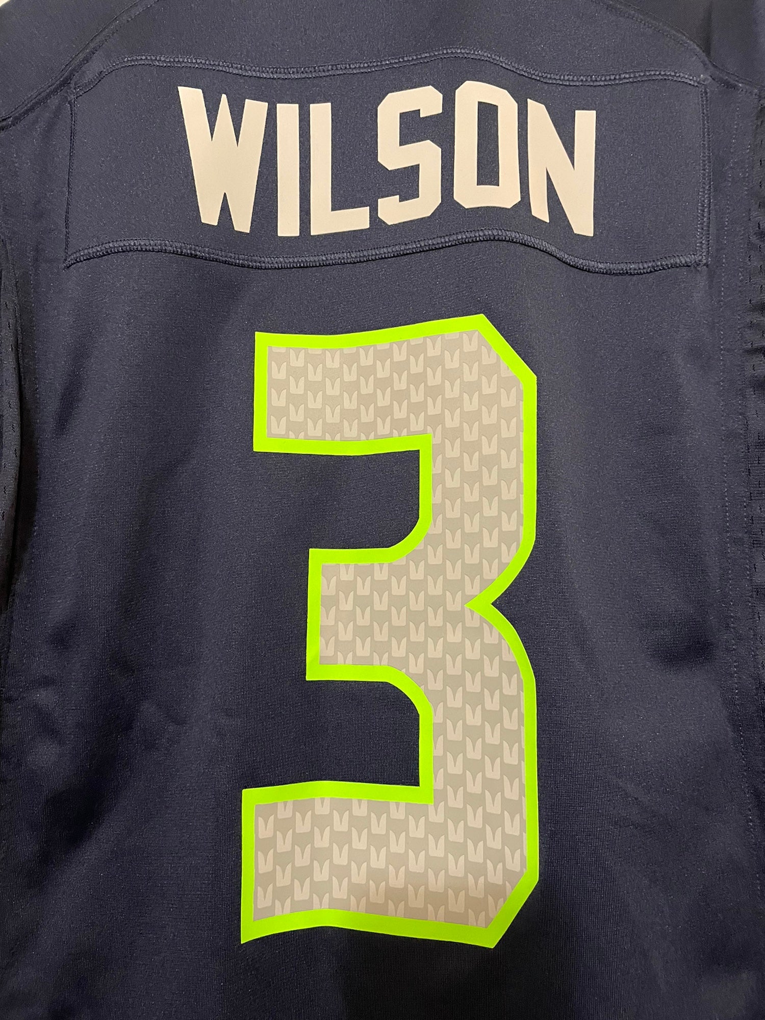 Nike On Field Russell Wilson #3 Seattle Seahawks Football Jersey 56 -  Stitched