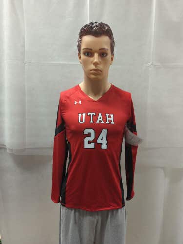 NWT Utah Utes Under Armour Sample Volleyball Jersey Women's S NCAA