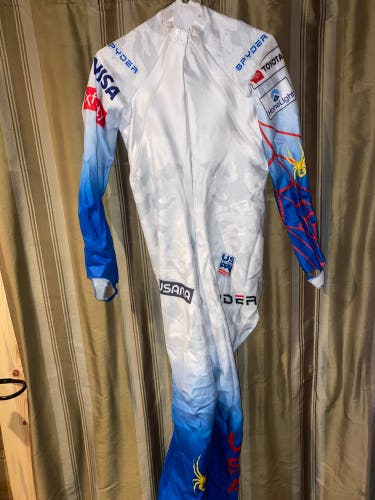 New Us Ski Team DH Air Evac Spyder Ski Suit FIS Legal