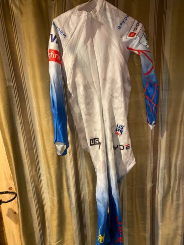 Used US Ski Team Medium DH Air Evac Spyder Ski Suit FIS Legal