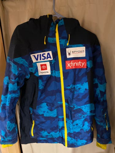 US Ski Team Blue Used Medium Spyder Jacket