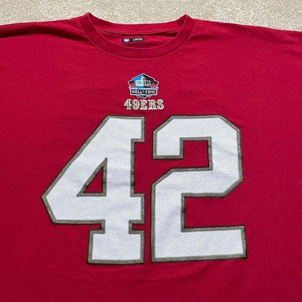 Ronnie Lott San Francisco 49ers T Shirt Men 2XL Adult Red NFL Football Hall  Fame