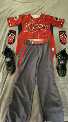Red and Grey Hart High School Baseball Men's Size M/S