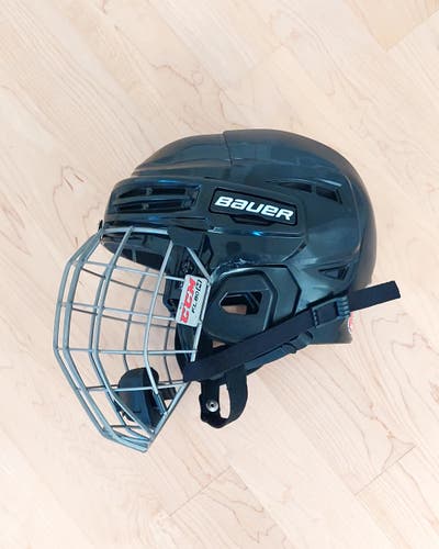 Used Medium Bauer IMS 5.0 Helmet with ccm FL80 cage
