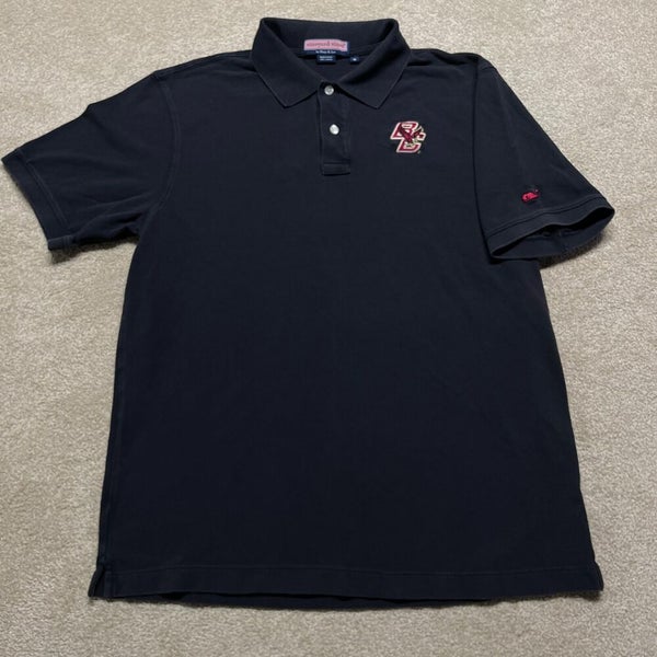 Boston College Shirt Men Medium Adult NCAA Vineyard Vines BC Eagles Polo  Golf
