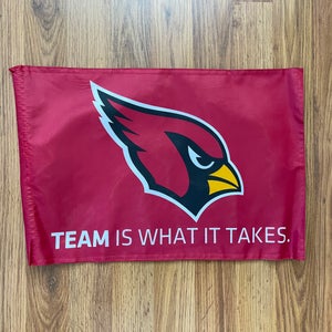 Arizona Cardinals NFL FOOTBALL TEAM IS WHAT IT TAKES Promo Fan Cave Banner Flag!