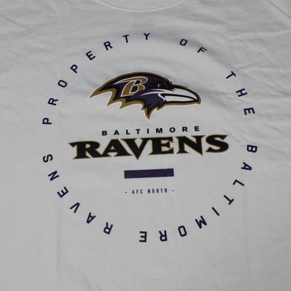 Baltimore Ravens Nike Dri-Fit Short Sleeve Shirt Men's White used 3XL