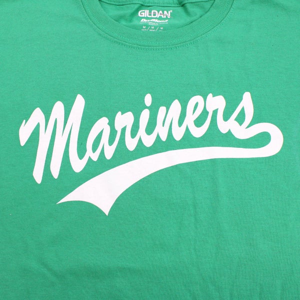 Seattle Mariners Gildan Dry Blend Short Sleeve Shirt Youth Green used M M 4