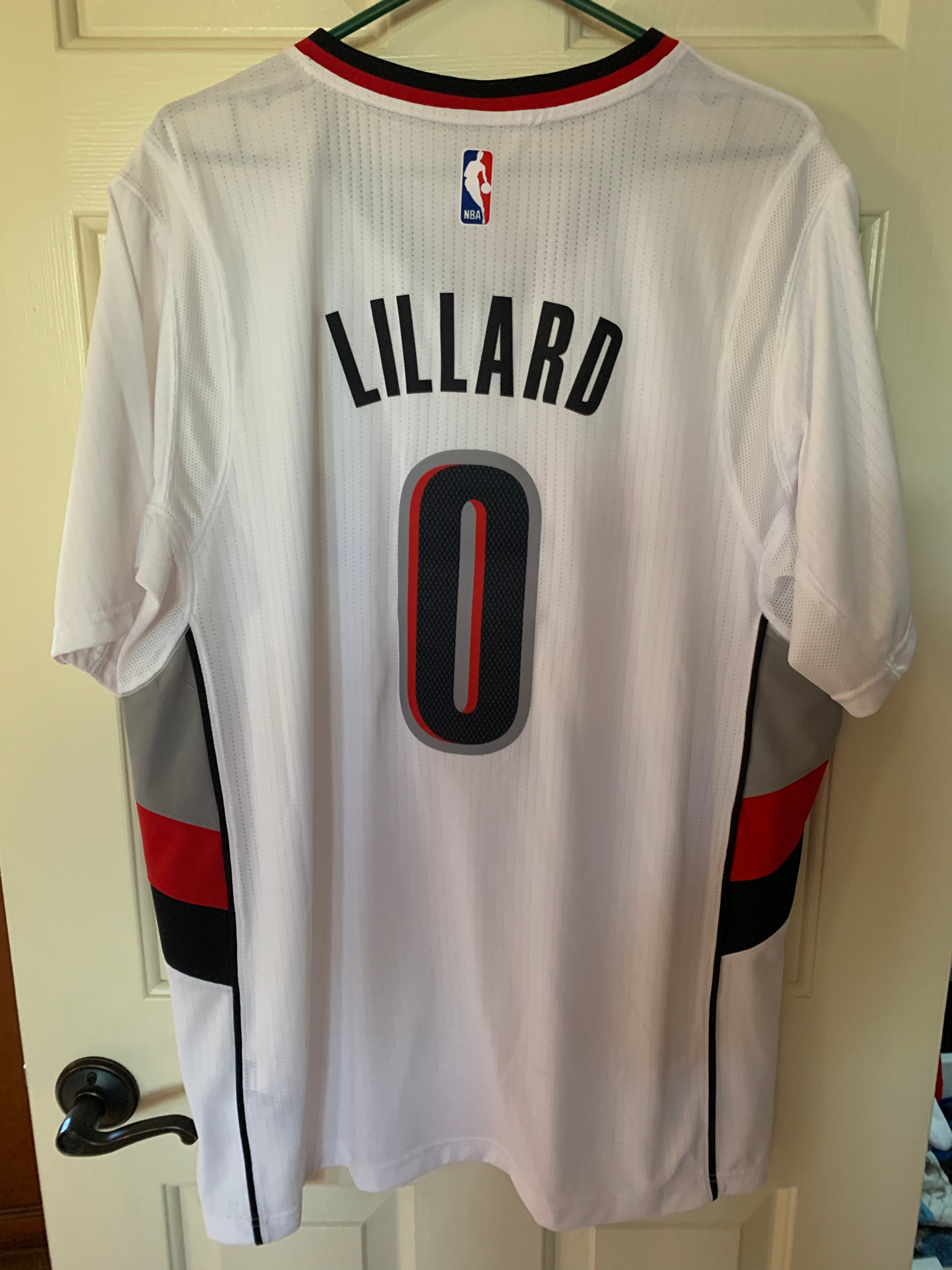 Black Nike NBA Portland Trail Blazers CE Lillard #0 Jersey