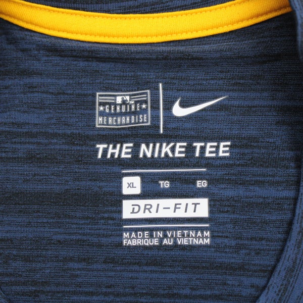Milwaukee Brewers Nike Nike Tee Short Sleeve Shirt Men's Navy