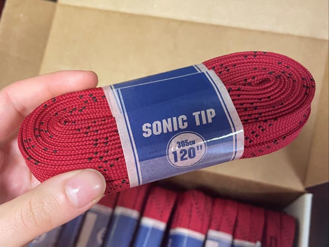 NEW A&R SONIC TIP RED LACES 120"