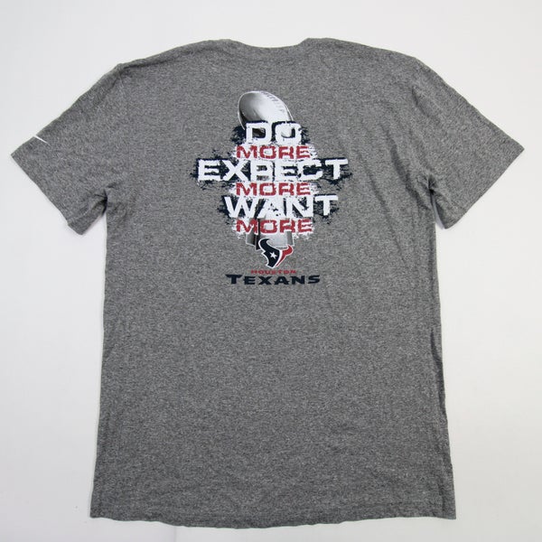 Houston Texans Nike Dri-Fit Short Sleeve Shirt Men's Gray New 3XL