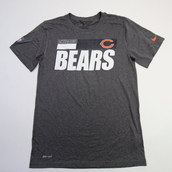 Chicago Bears Nike NFL on Field Apparel Short Sleeve Shirt Men's Gray used S 601 S