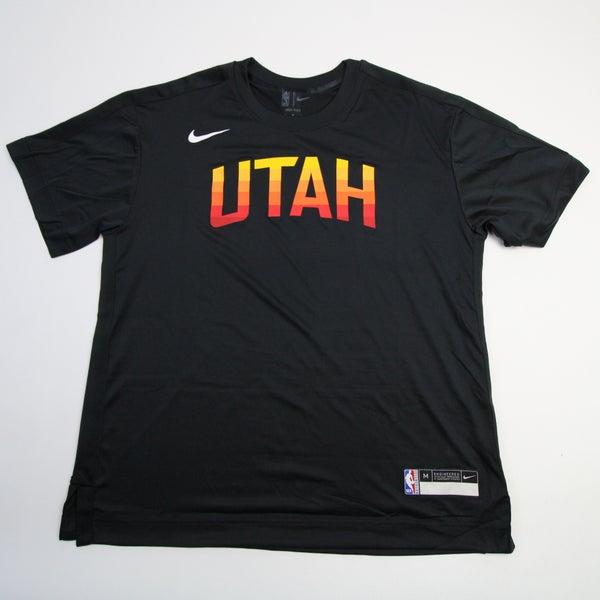 Utah Jazz Nike NBA Authentics Dri-Fit Sweatshirt Men's Black New XLT