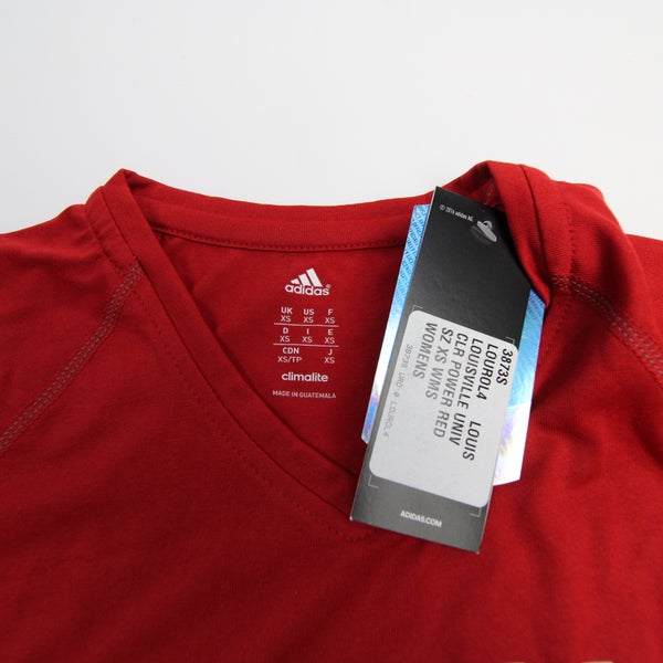 Louisville Cardinals adidas Amplifier Short Sleeve Shirt Women's Red New XS