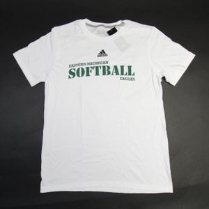 Eastern Michigan Eagles adidas Go-To tee Short Sleeve Shirt Men's White New S