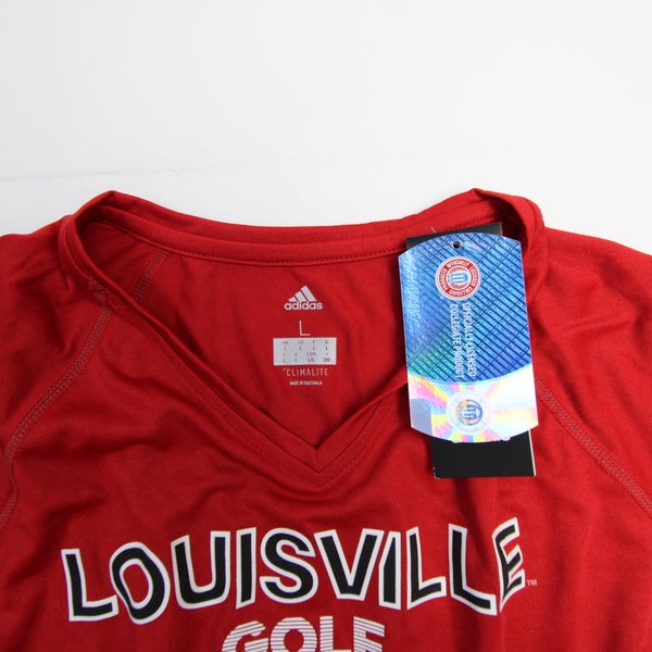 Louisville Cardinals adidas Climalite Short Sleeve Shirt Men's Red