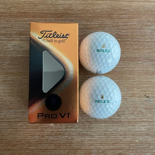 Rolex Logo Titleist Pro V1 Golf Balls (2 Pack)