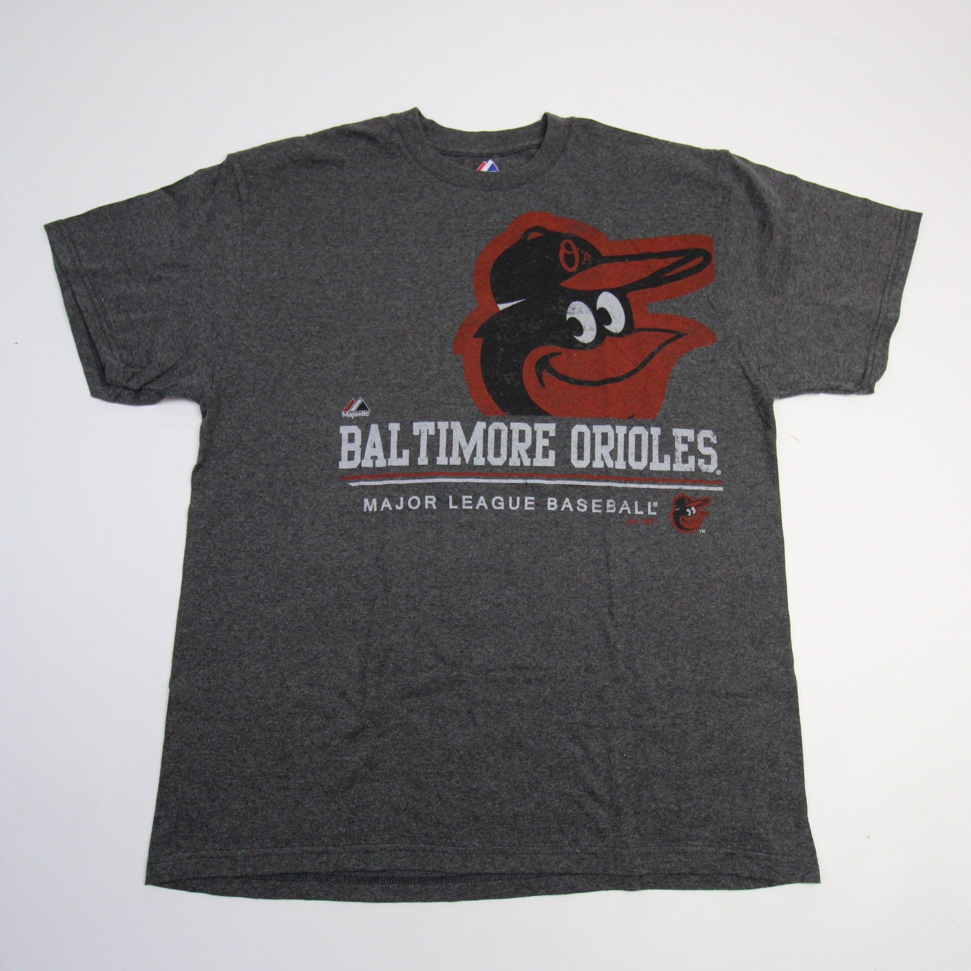 Baltimore Orioles Majestic Large Grey Short Sleeve Shirt With