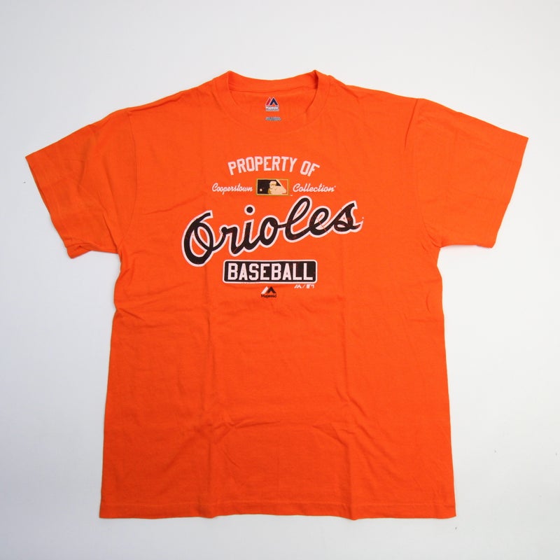 Men's Majestic Gray/Orange Baltimore Orioles Cooperstown