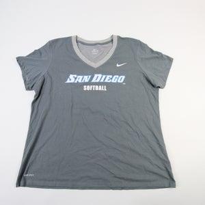 San Diego Toreros Nike Nike Tee Short Sleeve Shirt Women's Gray New 2XL