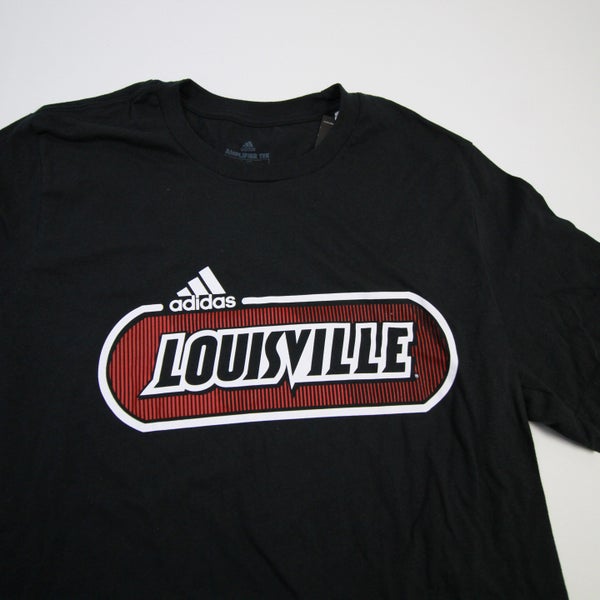 Louisville Cardinals adidas Short Sleeve Shirt Men's Black New L