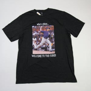 Chicago Cubs District Made Short Sleeve Shirt Men's Black New XL