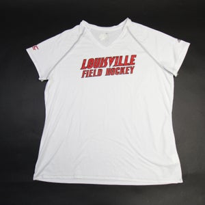 Louisville Cardinals adidas Climalite Short Sleeve Shirt Women's Used 2XL
