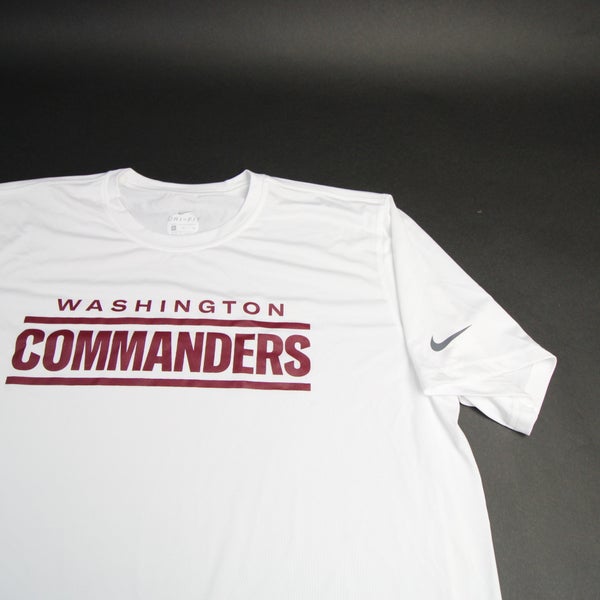 Washington Commanders Nike Dri-Fit Short Sleeve Shirt Men's White