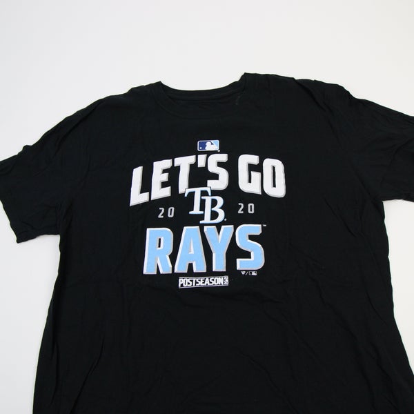 Fanatics TB Tampa Bay Rays MLB Blue Short Sleeve T-Shirt Women