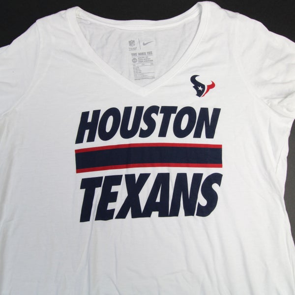 Houston Texans Nike Nike Tee Short Sleeve Shirt Women's White New 2XL