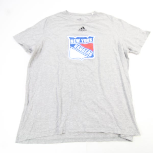 New York Rangers Adidas Amplifier Short Sleeve Shirt Men's Gray used L