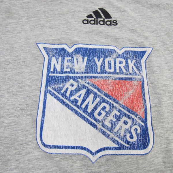 New York Rangers adidas Amplifier Short Sleeve Shirt Men's Gray