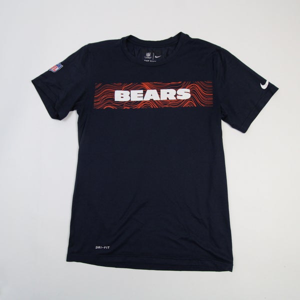 Chicago Bears Nike NFL On Field Apparel Short Sleeve Shirt Men's Navy Used  S