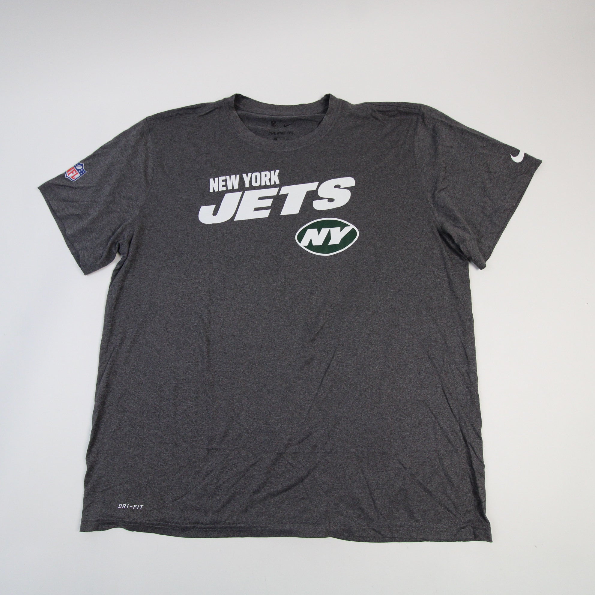 New Era NFL Men's New York Jets Dri-Tek Heathered Grey Long Sleeve