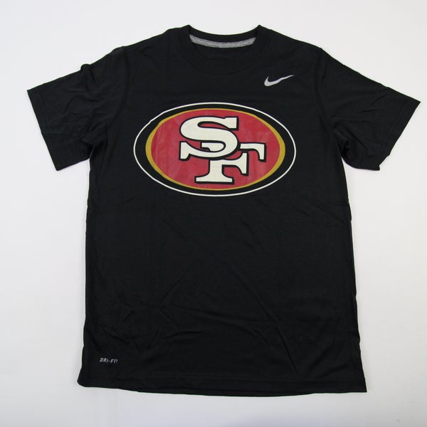 San Francisco 49ers Nike Dri-Fit Short Sleeve Shirt Youth Black used L