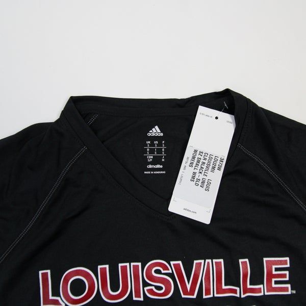 Adidas Louisville Cardinals Womens T Shirt S Small Red Climalite