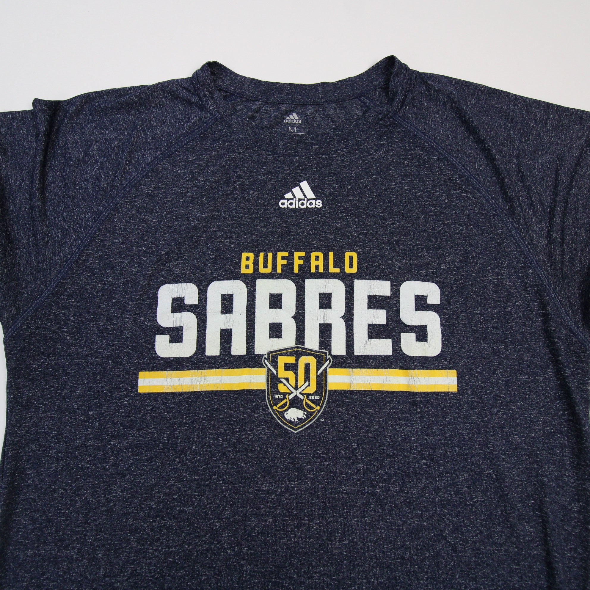 Buffalo Sabres adidas Go-To tee Short Sleeve Shirt Women's Gray Used