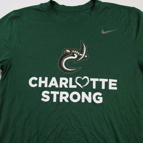 Men's Champion Green Charlotte 49ers Jersey Long Sleeve T-Shirt