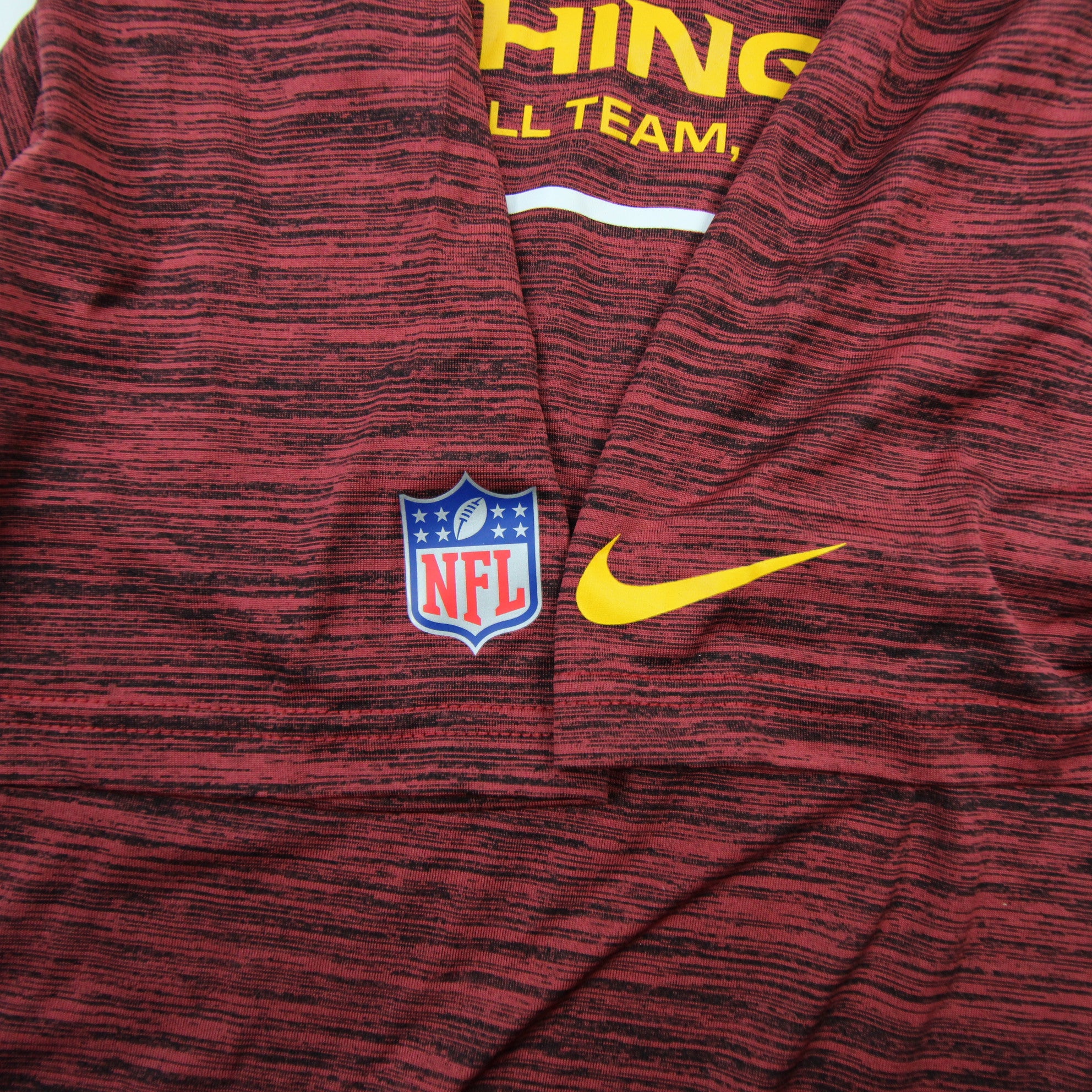 Nike Men's Dri-Fit Sideline Velocity (NFL Washington Commanders) Long-Sleeve T-Shirt in Red, Size: Large | 00KX67P9E-078