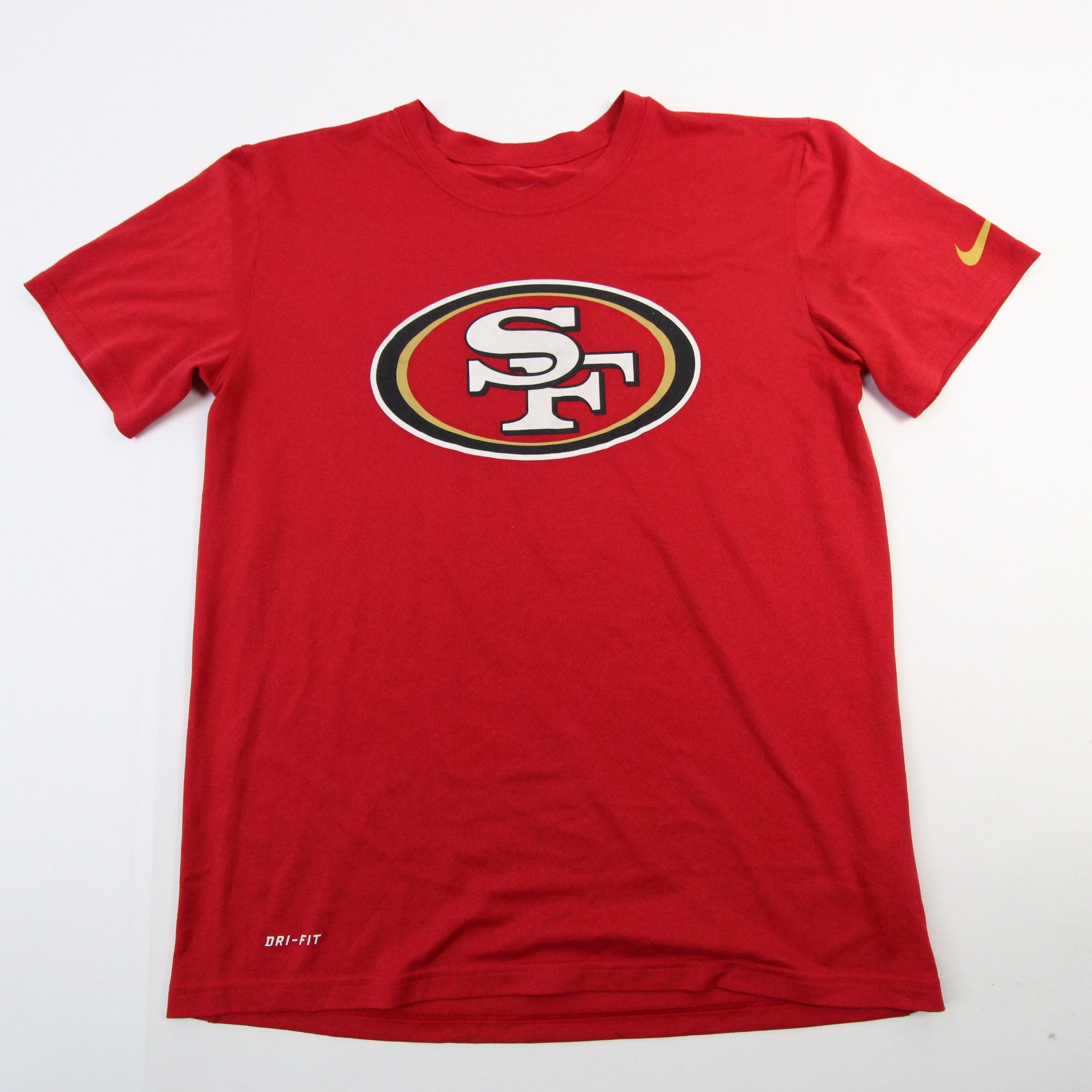 NFL San Francisco 49ers Nike Dri-Fit Long Short Sleeve Shirt Men's Red  SM jersey