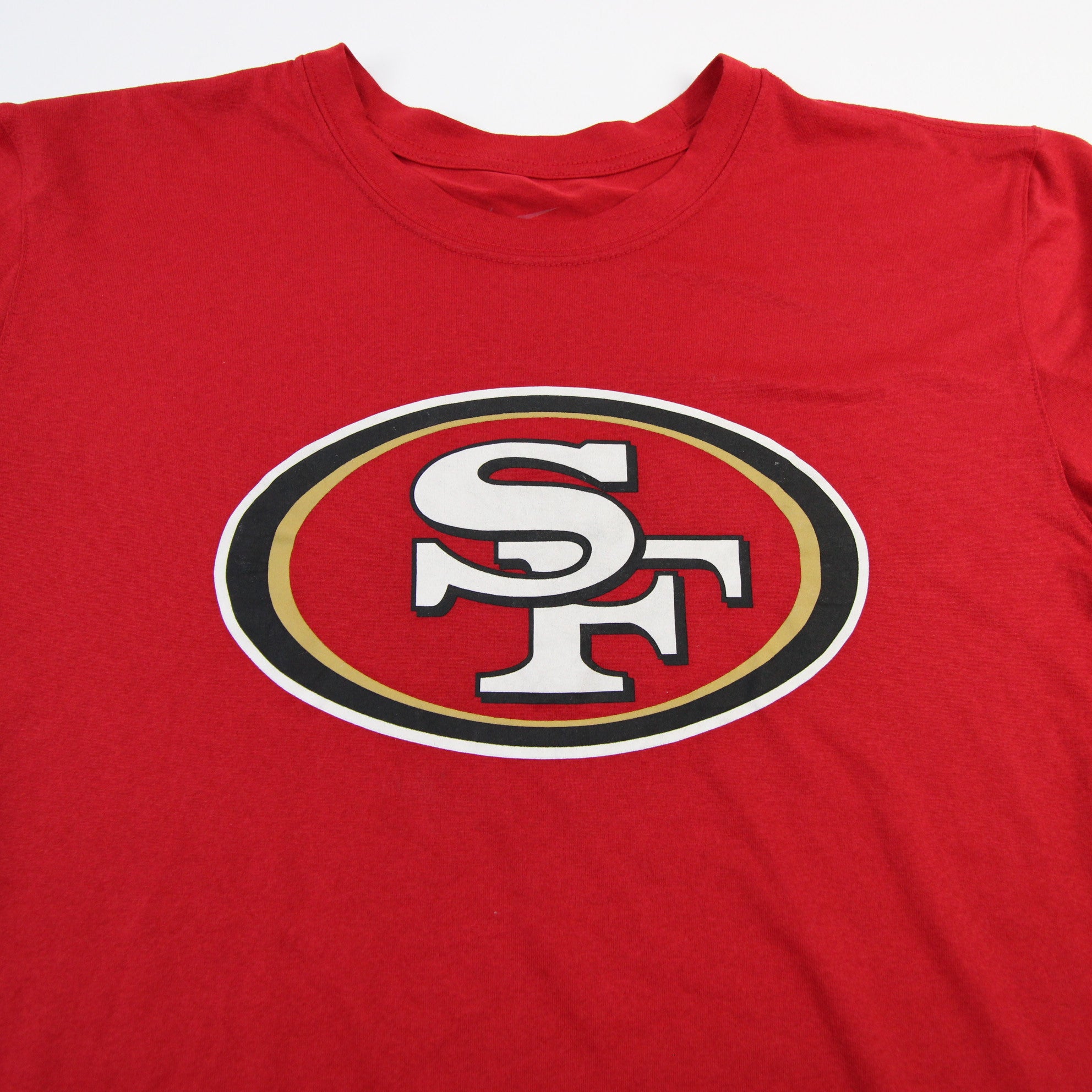 NFL San Francisco 49ers Nike Dri-Fit Long Short Sleeve Shirt Men's Red  SM jersey